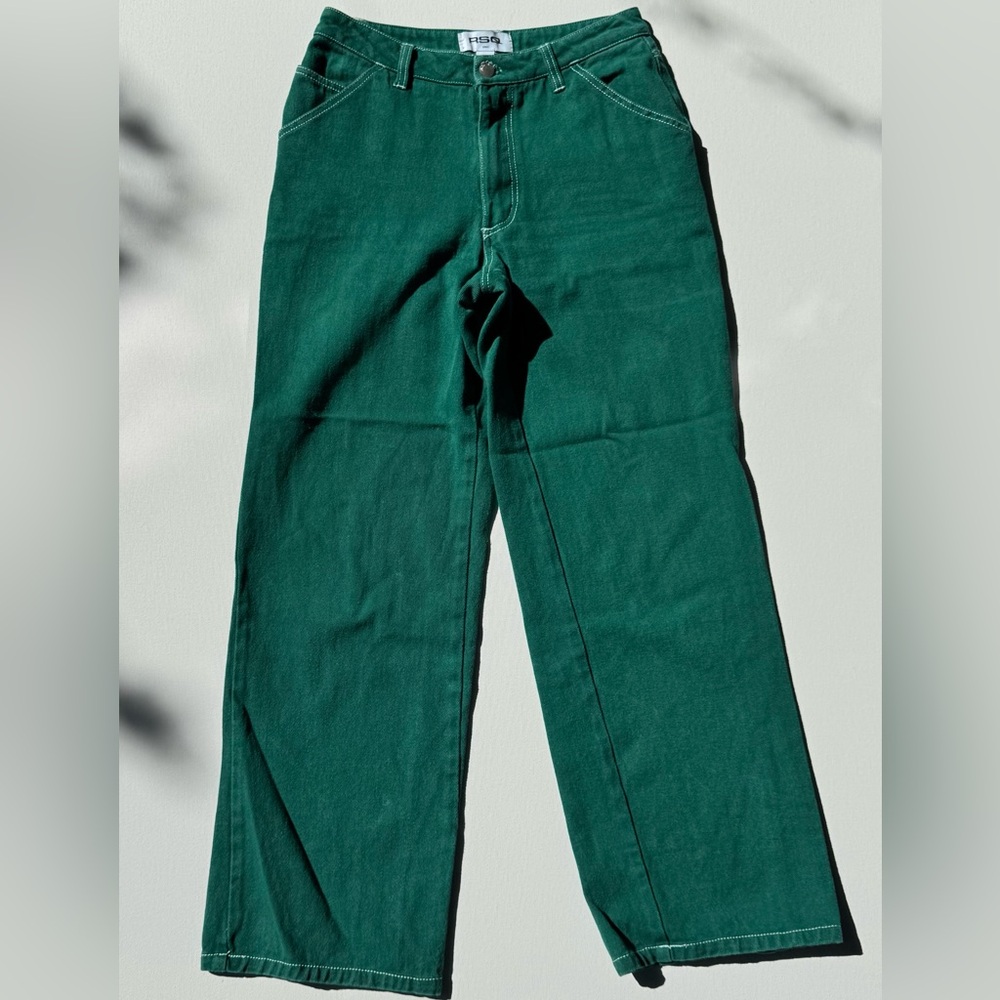 RSQ - Green Wide-Leg Jeans